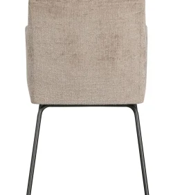 Best Kam Eetkamerstoelen - Polyester - Zand - Set van 6 Stoelen