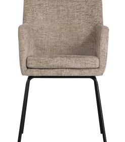 Best Kam Eetkamerstoelen - Polyester - Zand - Set van 6 Stoelen