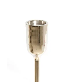 Discount Kandelaar Velez - Glanzend Zilver - Ø13x104cm Kaarsen & Kaarshouders