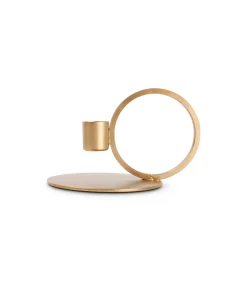 S|P Collection Kandelaar 10xH9cm metaal goud Pillar