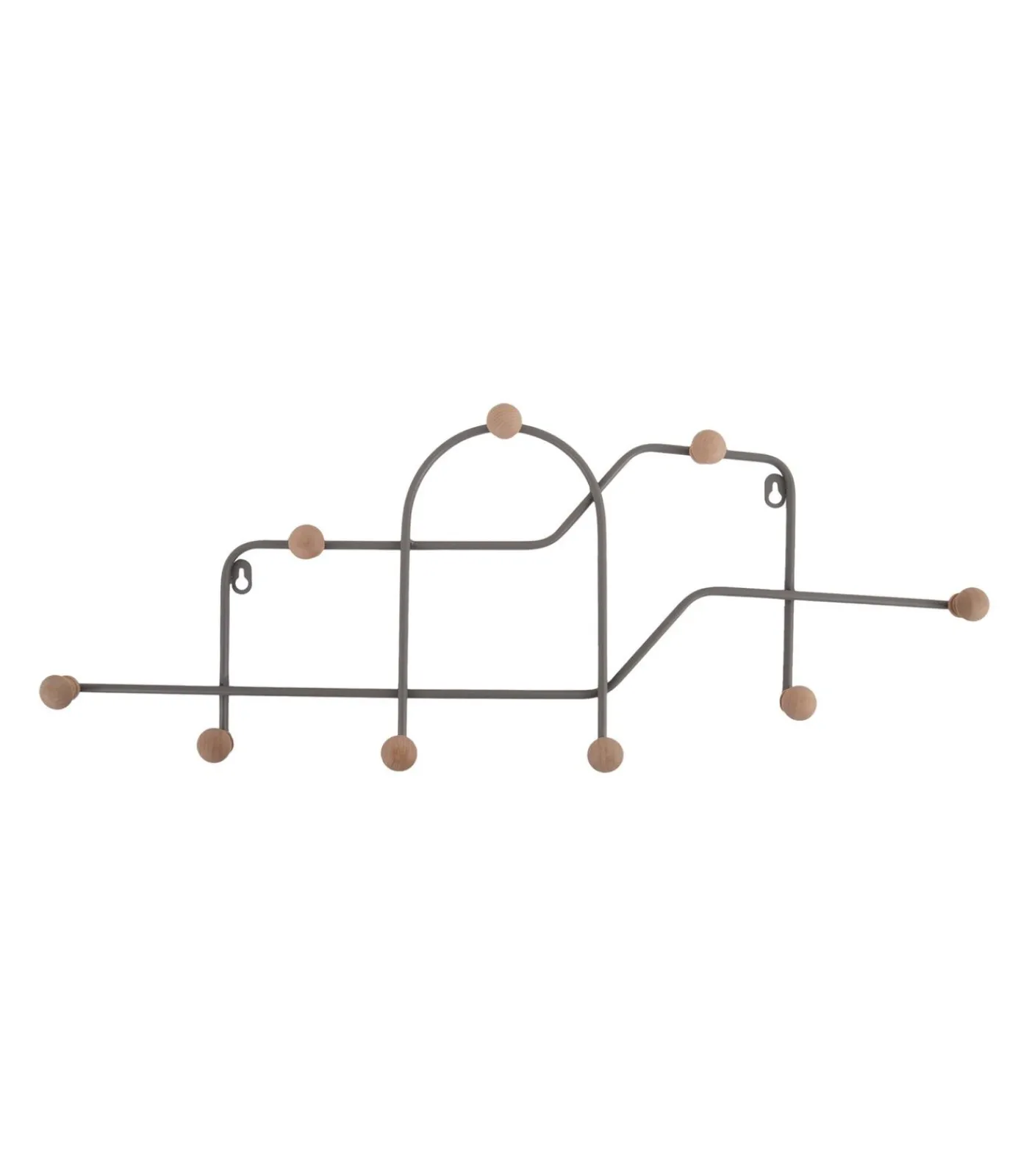 Clearance Kapstok Mace - Lichtgrijs - 71x4x27cm Organiseren