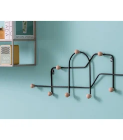 New Kapstok Mace - Mat Zwart - 71x4x27cm Organiseren