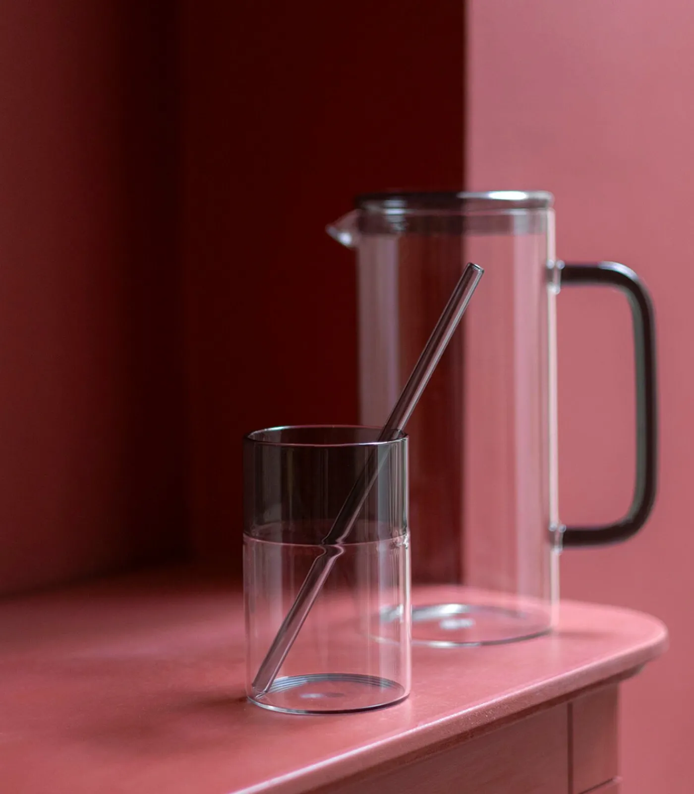 ONA Karaf 120cl met deksel grijs Cruse