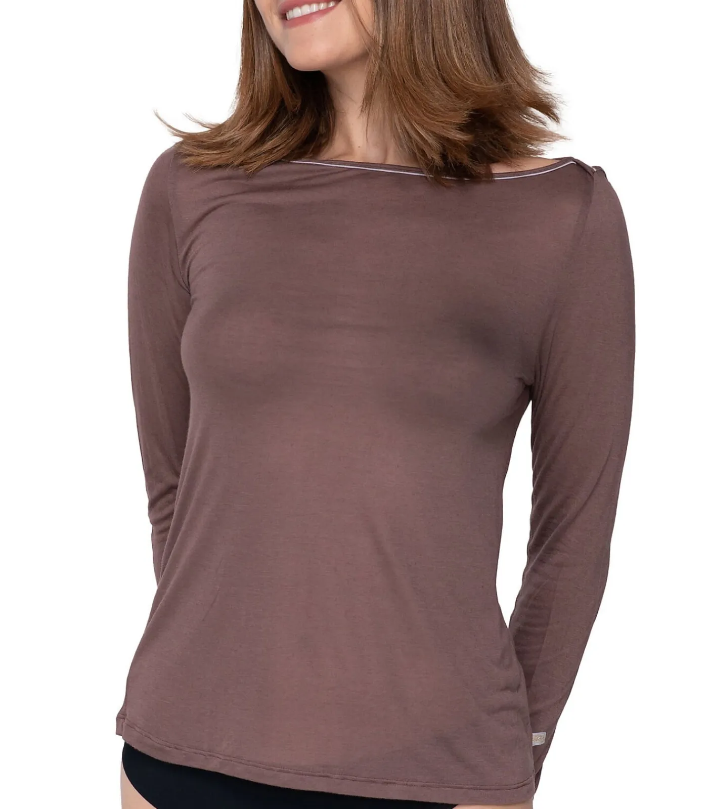 DAMES LUNA Kasjmier top met lange mouwen Touch