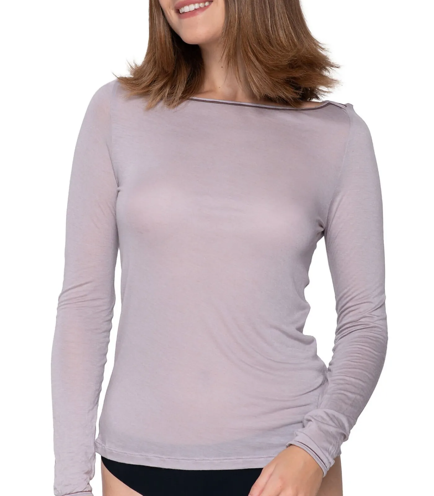 DAMES LUNA Kasjmier top met lange mouwen Touch