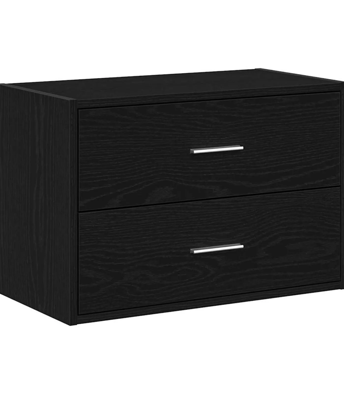 Kast met 2 lades 60x31x40 cm bewerkt hout zwart eikenkleurig Meubels