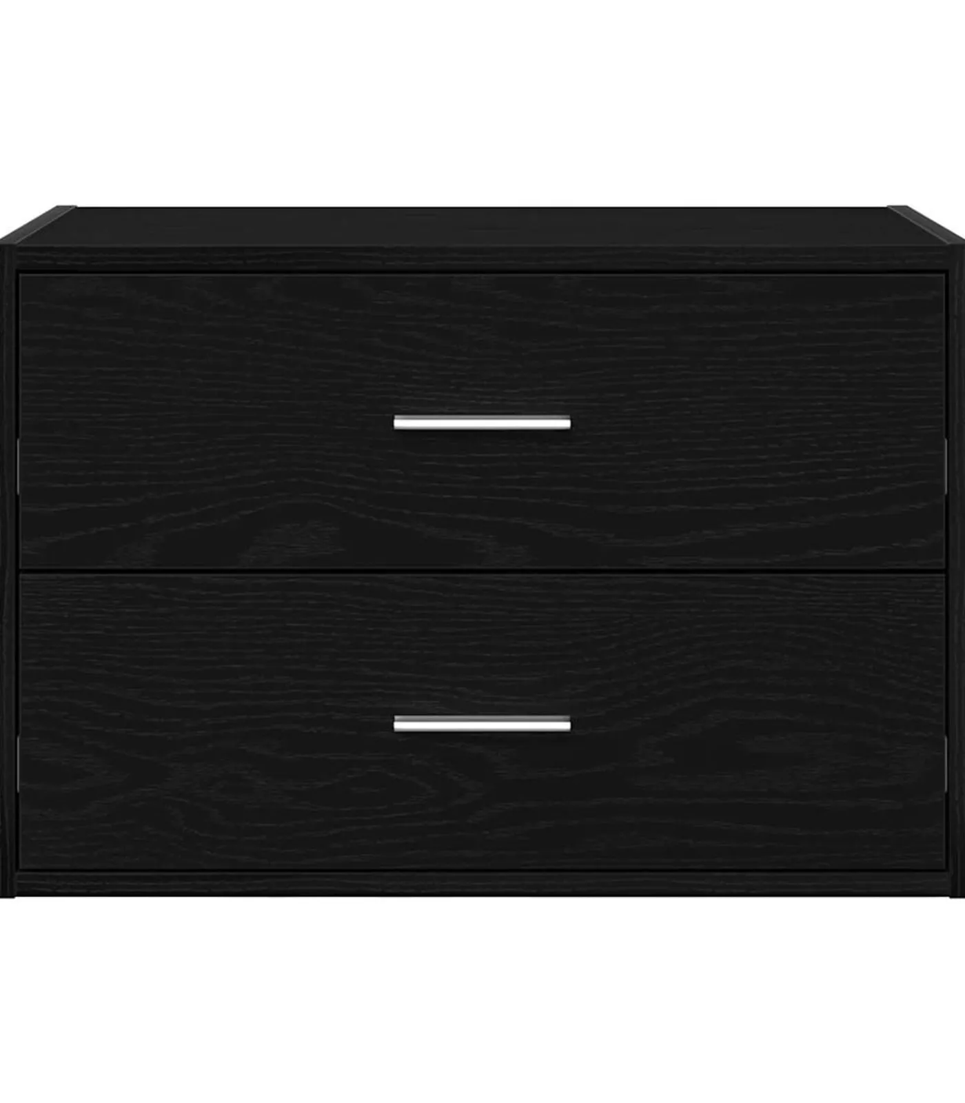 Kast met 2 lades 60x31x40 cm bewerkt hout zwart eikenkleurig Meubels