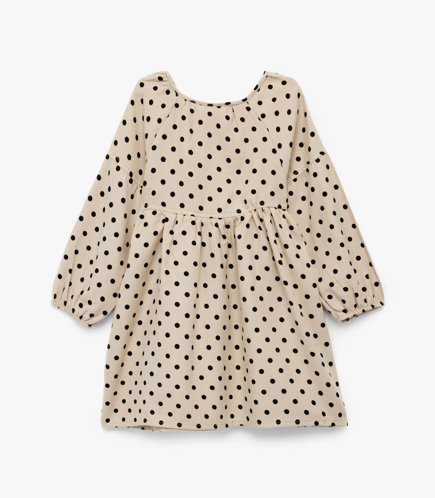 Discount Katoenen Babykleding Polka Dot Jurk Lange Mouwen Kinderen Kleedjes & Rokken