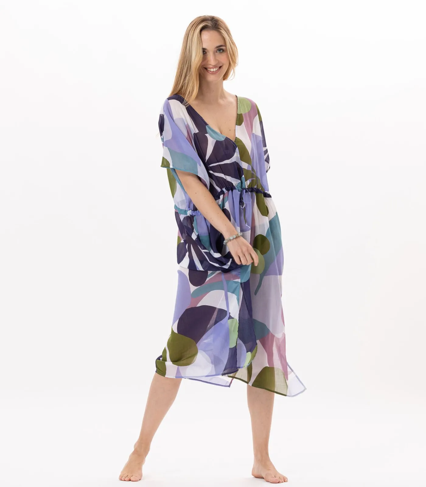 DAMES LE CHAT Katoenen jurk PORQUEROLLES 942