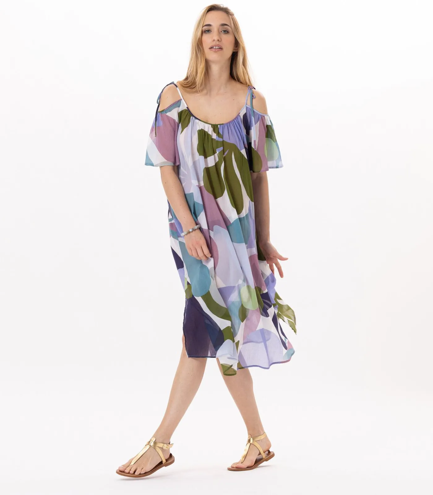 Discount Katoenen jurk PORQUEROLLES 941 DAMES Loungewear