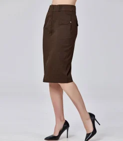 Hot Katoenen kokerrok DAMES Rokken