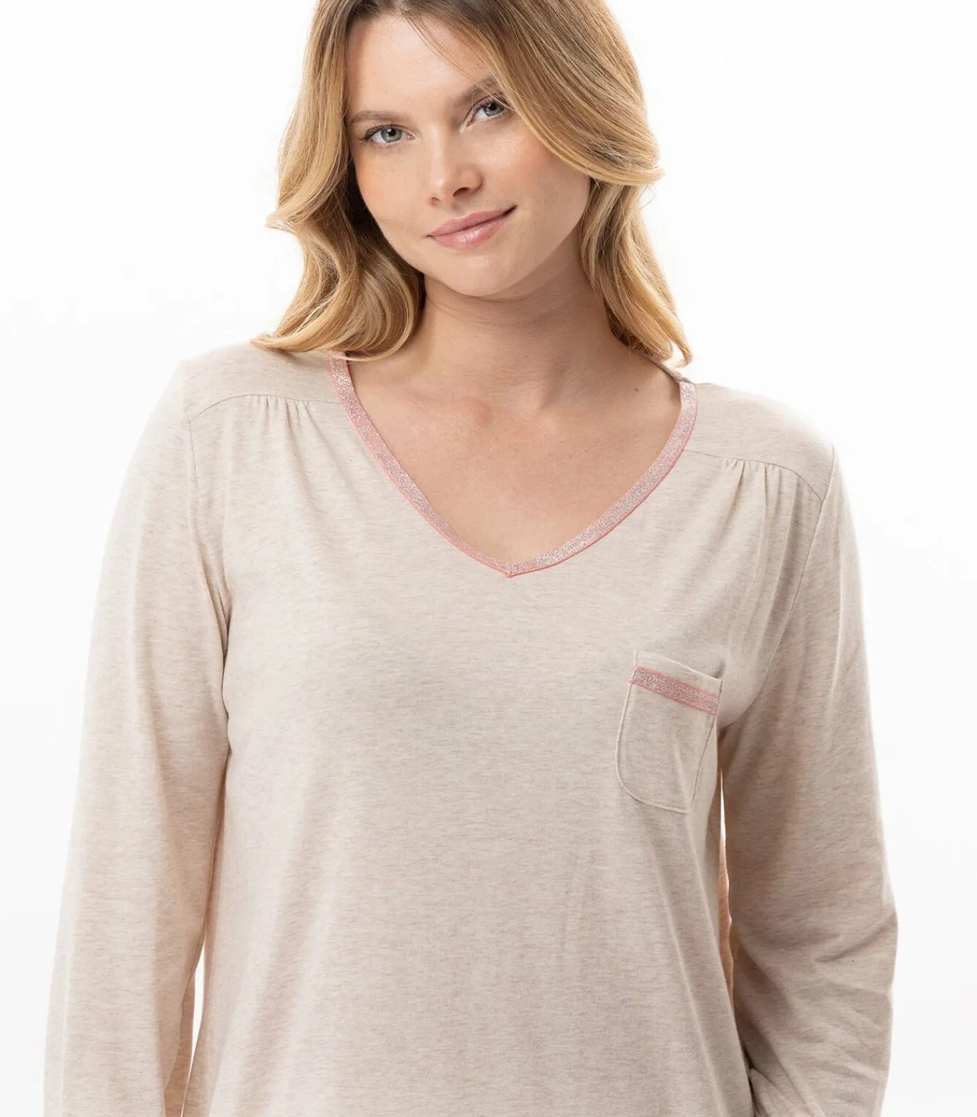 DAMES LE CHAT Katoenen modal nachthemd KELLY 121