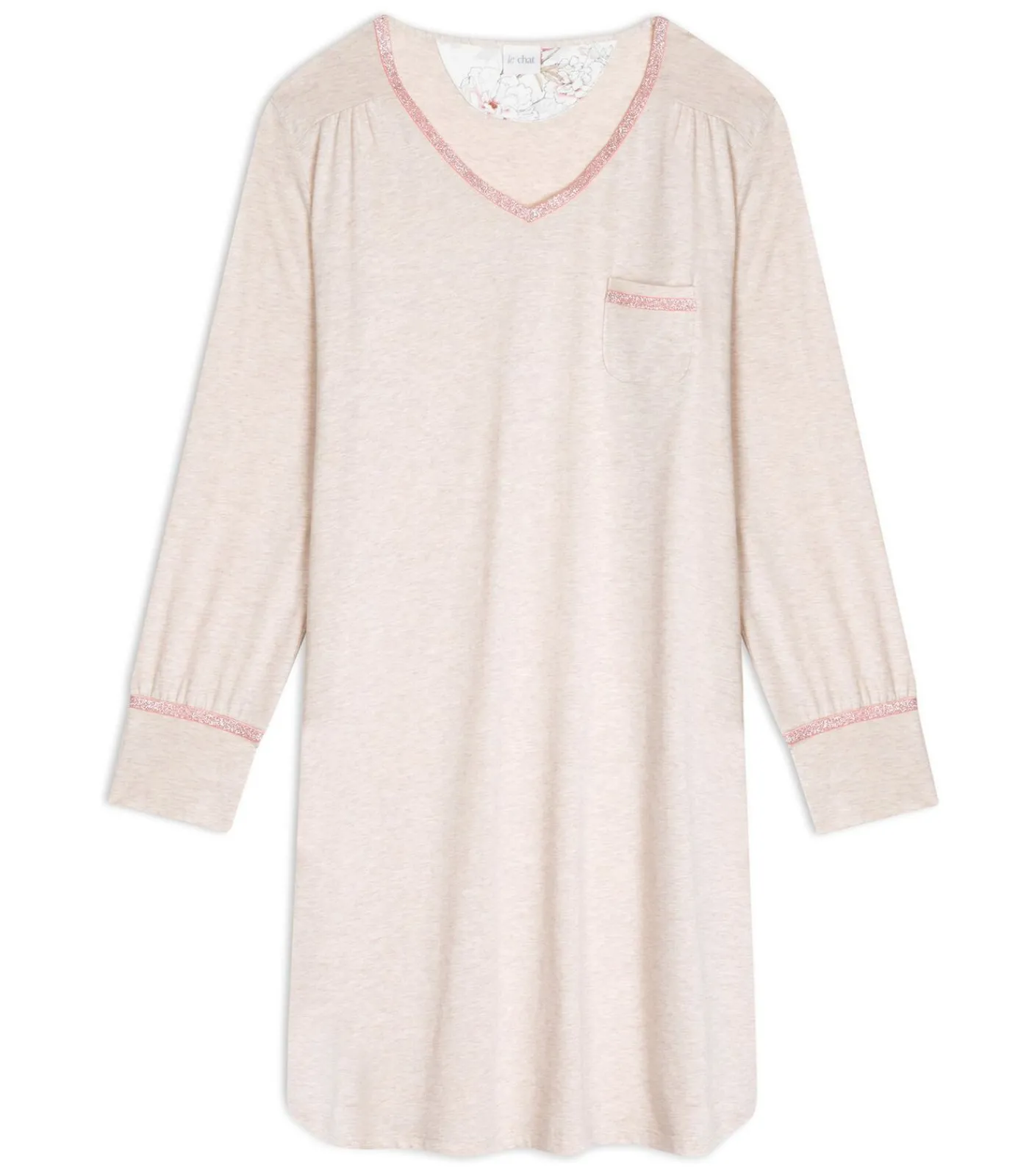 DAMES LE CHAT Katoenen modal nachthemd KELLY 121