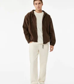 Katoenen Oversized Hoodie Jack met Rits Heren Jassen