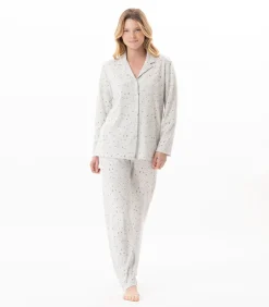 Clearance Katoenen pyjama met knopen LUNA 106 DAMES Nachtmode