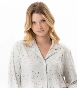 Clearance Katoenen pyjama met knopen LUNA 106 DAMES Nachtmode