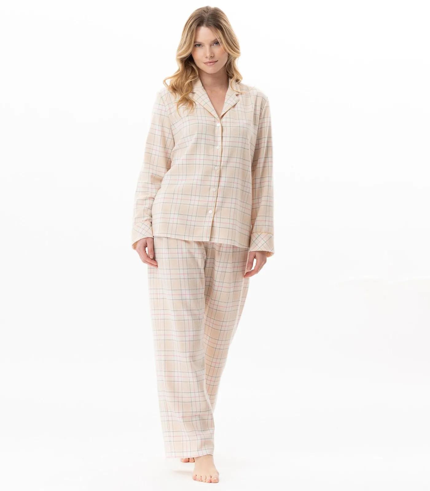 DAMES LE CHAT Katoenen pyjama met knopen MONTAUK 106