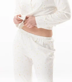 DAMES LE CHAT Katoenen pyjama met knopen LUNA 106