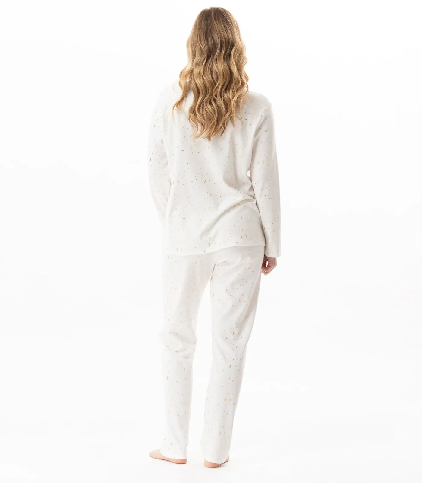 DAMES LE CHAT Katoenen pyjama met knopen LUNA 106