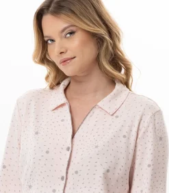 DAMES LE CHAT Katoenen pyjama met knopen COSY 106