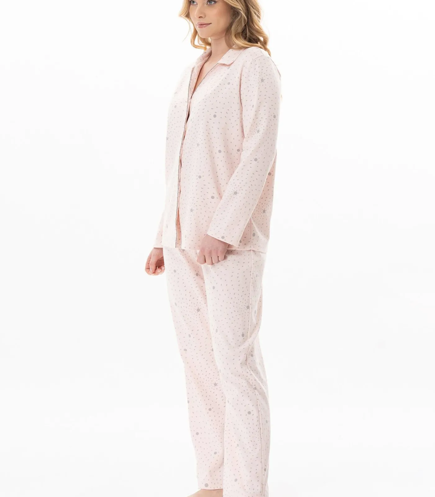 DAMES LE CHAT Katoenen pyjama met knopen COSY 106