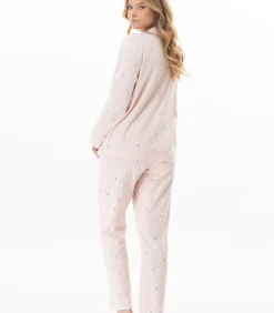 DAMES LE CHAT Katoenen pyjama met knopen COSY 106