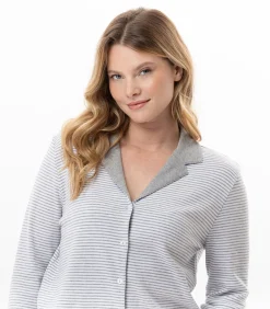 Sale Katoenen pyjama met knopen FLOCON 106 DAMES Nachtmode