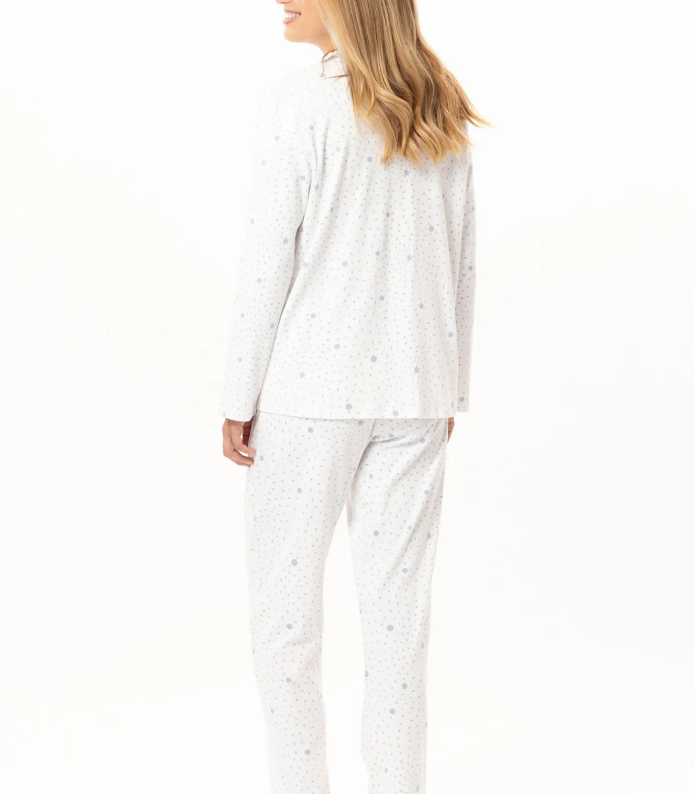 DAMES LE CHAT Katoenen pyjama met knopen COSY 106