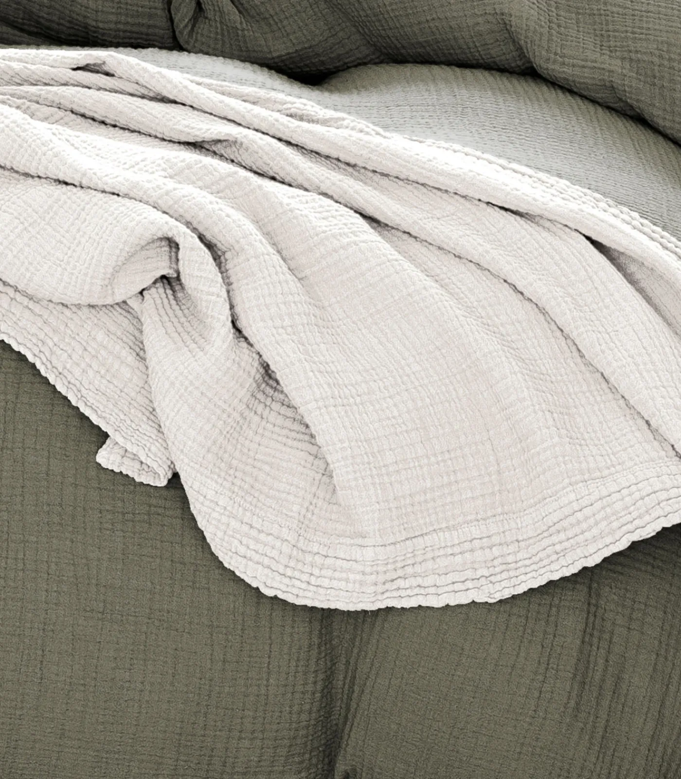 Hot Katoenen sprei van gaas, NATUURLIJK RELIËF Bedspreien