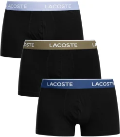 Heren LACOSTE Katoenen Stretchstrunks Van 3 Stuks