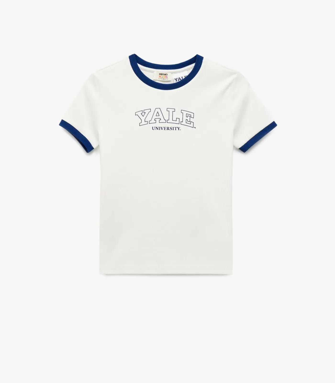 Outlet Katoenen T-shirt Korte Mouwen Yale Print Kinderen Tops