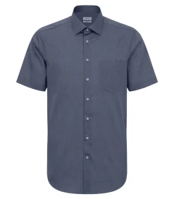 New KENT COLLAR - Shirt - Marineblauw Heren Hemden