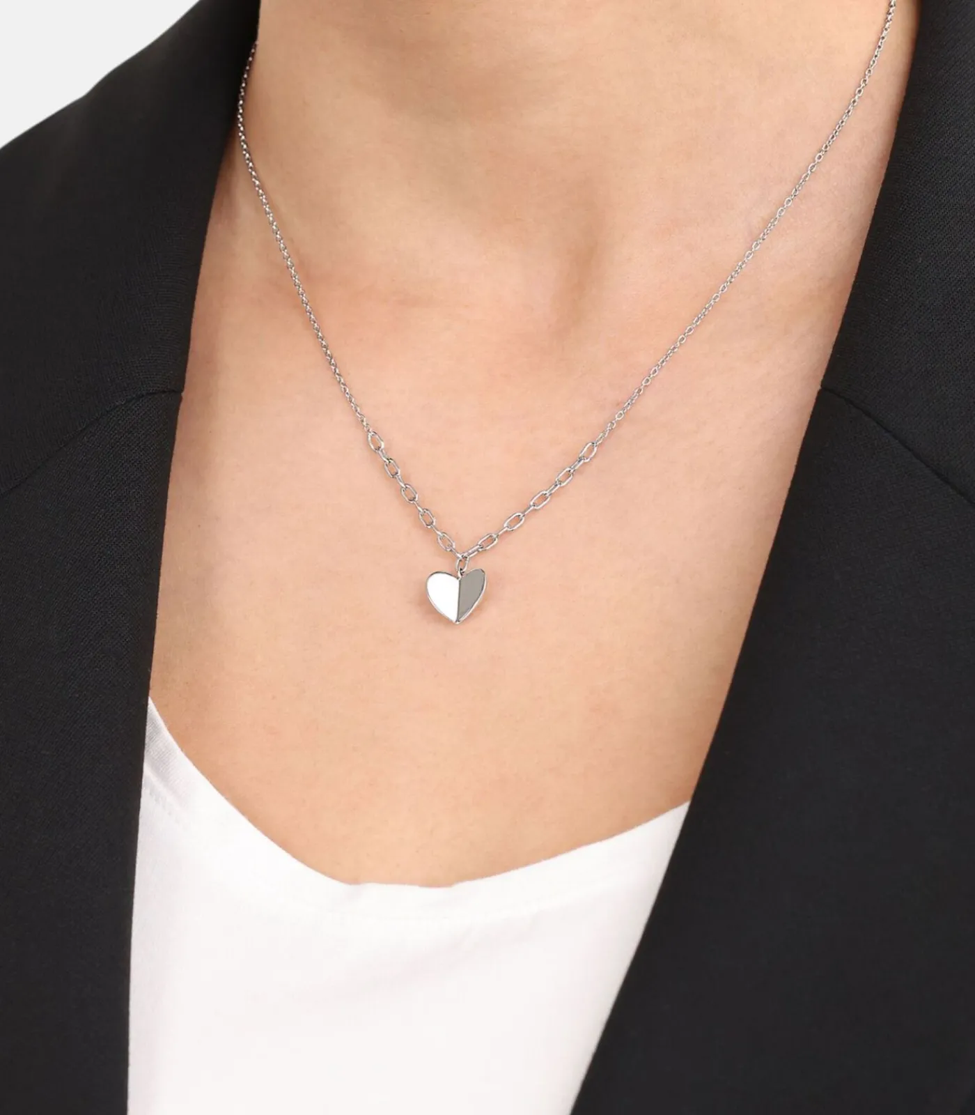 DAMES s.Oliver Ketten mit Anhänger voor dames, 925 sterling zilver | hartje