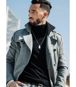 Heren Gt Collection Ketting Met Hanger “Rectangle Pendant”