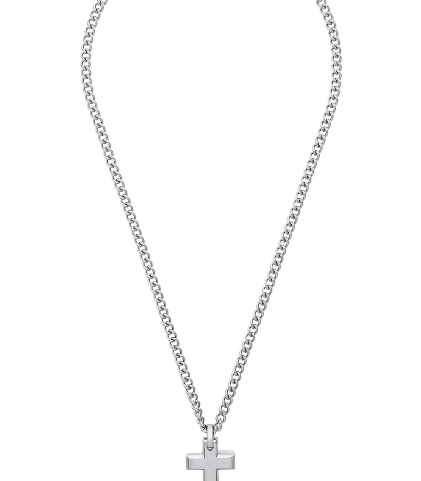 Discount Ketting met hanger voor mannen, kruis van roestvrij staal Heren Kettingen