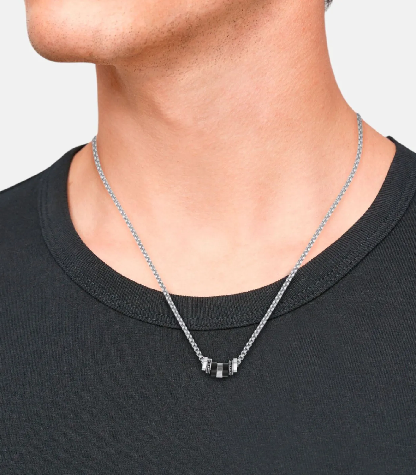Discount Ketting met hanger voor mannen, roestvrij staal Heren Kettingen