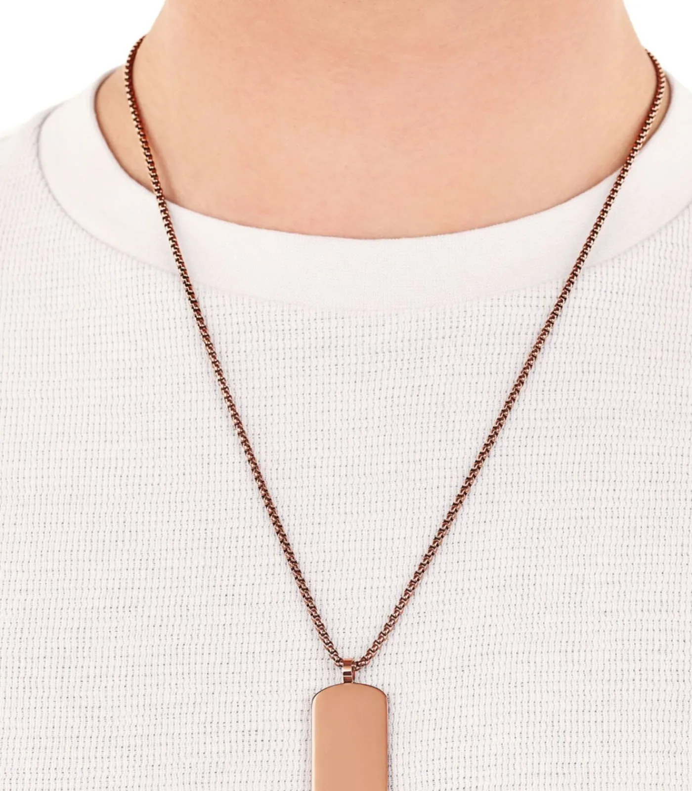 Heren s.Oliver Ketting met hanger voor mannen, roestvrij staal