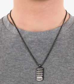 Heren s.Oliver Ketting met hanger voor mannen, roestvrij staal