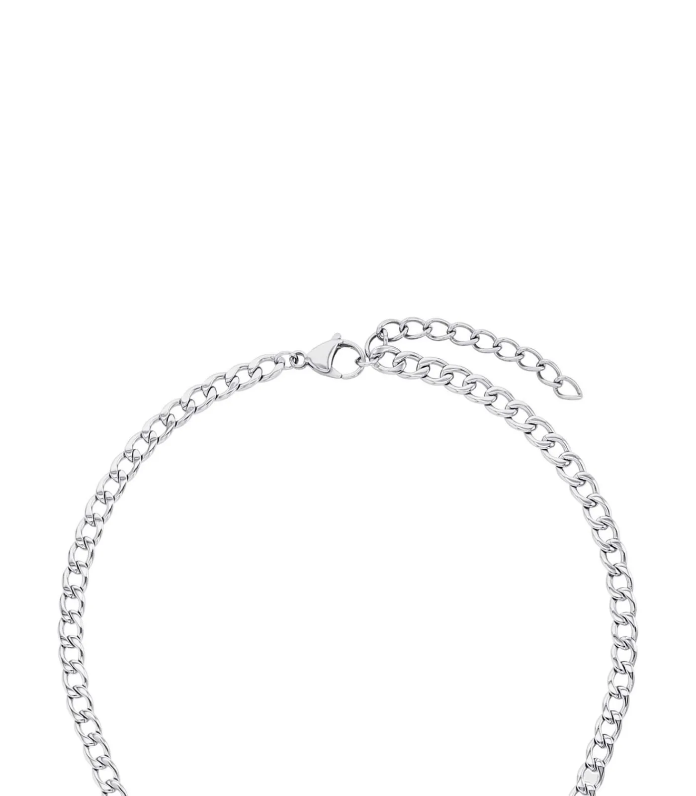 Heren Amor Ketting met hanger voor mannen, roestvrij staal, agaat