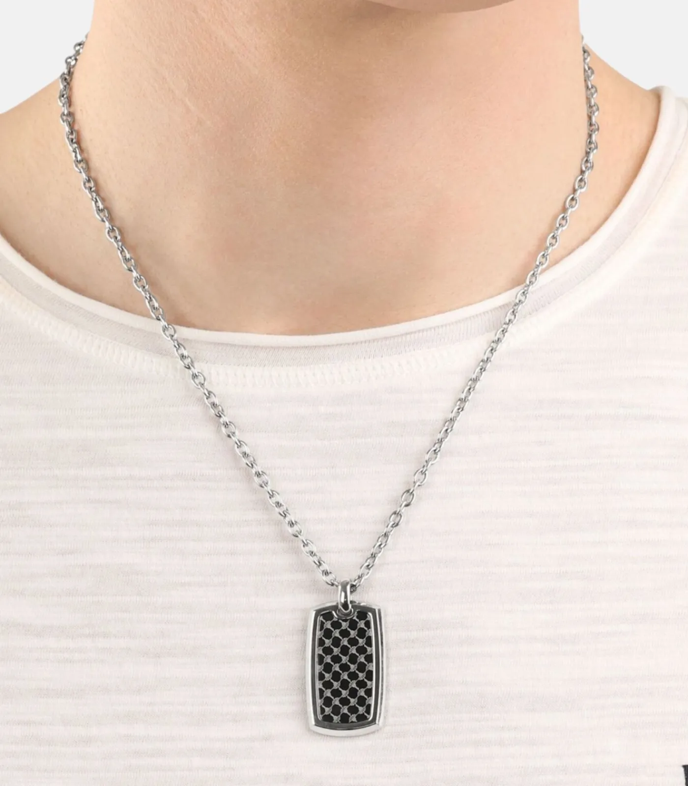 Discount Ketting met hanger voor mannen, roestvrij staal Heren Kettingen