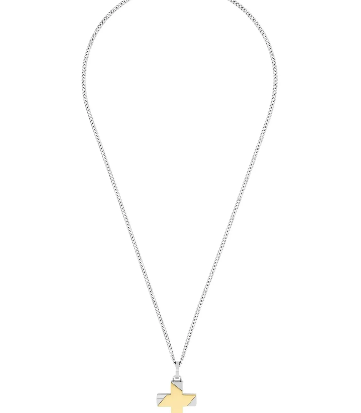 Heren Amor Ketting met hanger voor mannen, kruis van roestvrij staal