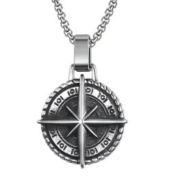 Best Ketting met Kompas Hanger - Staal Heren Kettingen