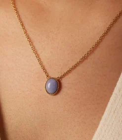 DAMES Lucardi Ketting Staal 47 cm - Goudkleurig