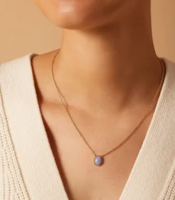 DAMES Lucardi Ketting Staal 47 cm - Goudkleurig