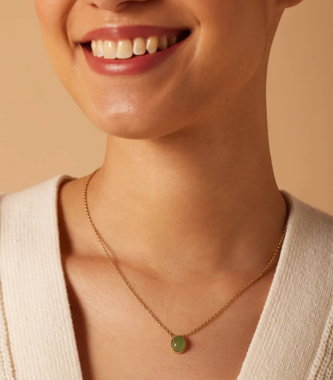 Sale Ketting Staal 47 cm - Goudkleurig DAMES Halskettingen