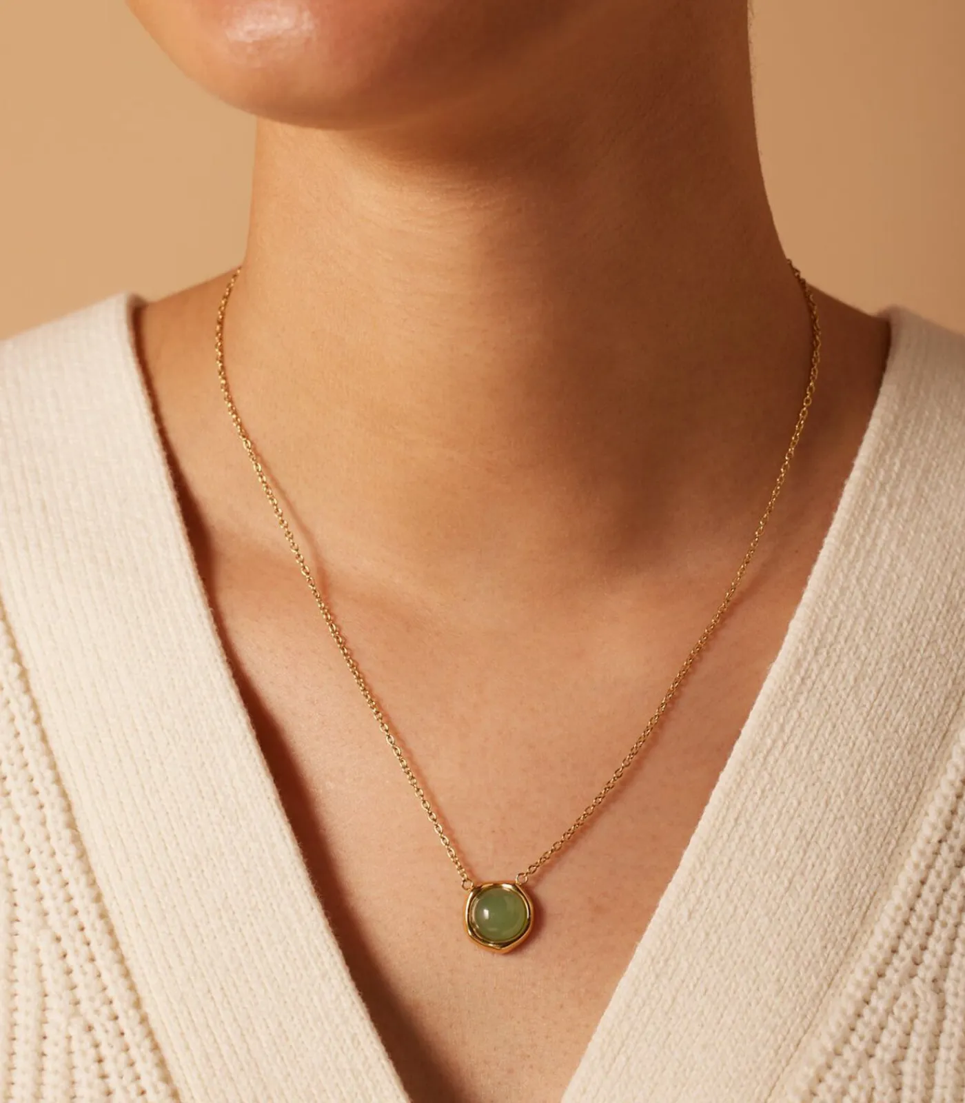 Outlet Ketting Staal 47 cm - Goudkleurig DAMES Halskettingen