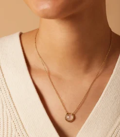 DAMES Lucardi Ketting Staal 47 cm - Goudkleurig