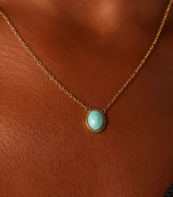 DAMES Lucardi Ketting Staal 47 cm - Goudkleurig