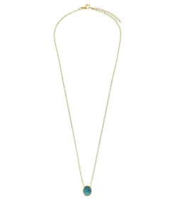 DAMES Lucardi Ketting Staal 47 cm - Goudkleurig