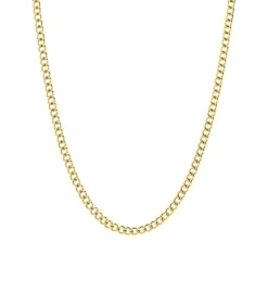 DAMES Lucardi Ketting Staal 45 cm - Zilverkleurig